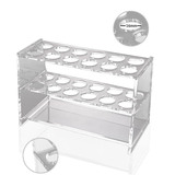 Clear Acrylic Test Tube Rack 12 Sockets fit for 10ml Tube