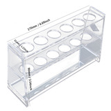 Clear Acrylic Test Tube Rack 6 Sockets fit for 25ml Tube